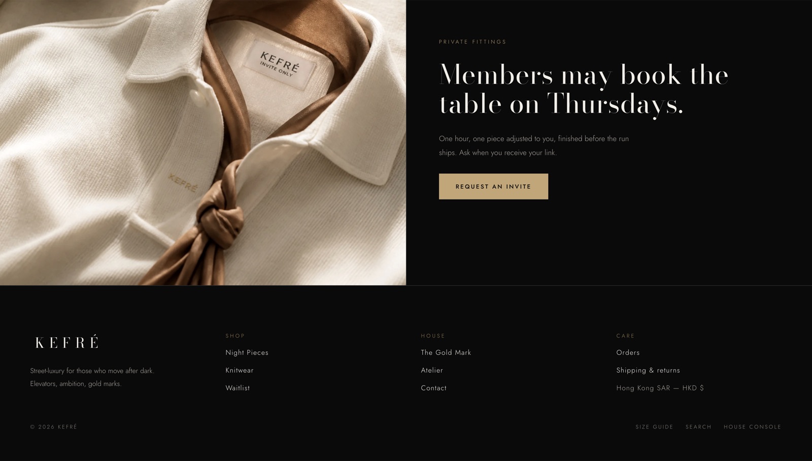KEFRÉ catalog page